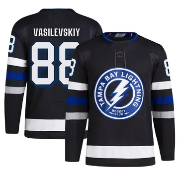 Men's Andrei Vasilevskiy Tampa Bay Lightning ＃88 Authentic Black Alternate Primegreen Jersey