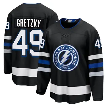 Men's Brent Gretzky Tampa Bay Lightning ＃49 Breakaway Black Alternate Premier Jersey