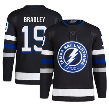 Men's Brian Bradley Tampa Bay Lightning ＃19 Authentic Black Alternate Primegreen Jersey