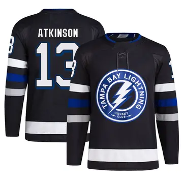 Men's Cam Atkinson Tampa Bay Lightning ＃13 Authentic Black Alternate Primegreen Jersey
