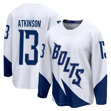 Men's Cam Atkinson Tampa Bay Lightning ＃13 Breakaway White 2022 Stadium Series Jersey