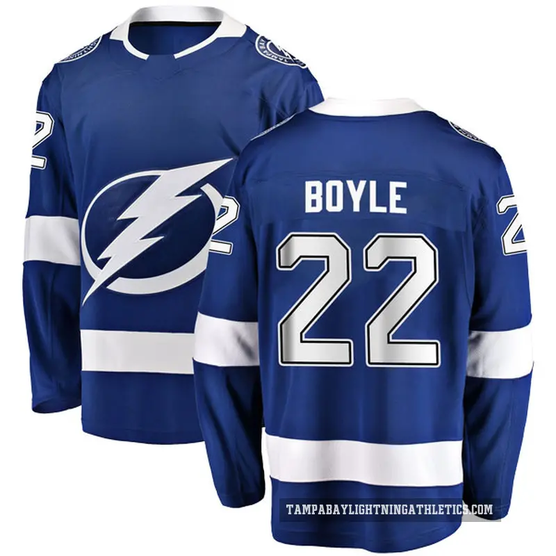Men's Dan Boyle Tampa Bay Lightning ＃22 Breakaway Blue Home Jersey
