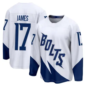 Men's Dominic James Tampa Bay Lightning ＃17 Breakaway White 2022 Stadium Series Jersey