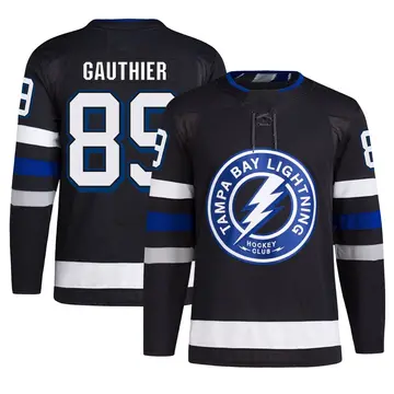 Men's Ethan Gauthier Tampa Bay Lightning ＃89 Authentic Black Alternate Primegreen Jersey