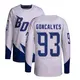 Men's Gage Goncalves Tampa Bay Lightning ＃93 Authentic White 2022 Stadium Series Primegreen Jersey