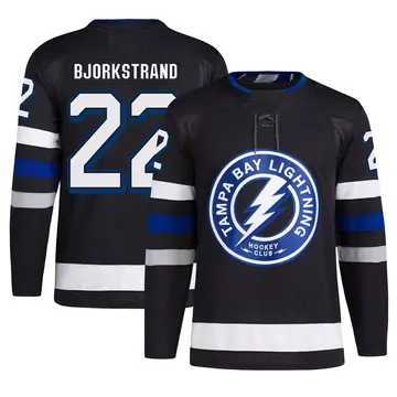 Men's Oliver Bjorkstrand Tampa Bay Lightning ＃22 Authentic Black Alternate Primegreen Jersey