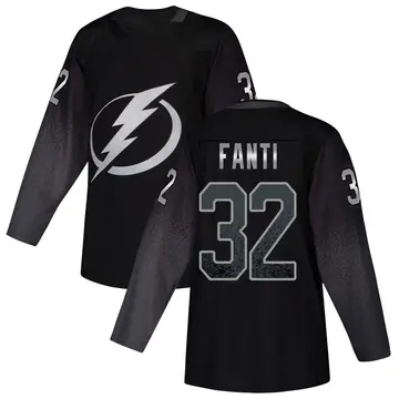 Men's Ryan Fanti Tampa Bay Lightning ＃32 Authentic Black Alternate Jersey