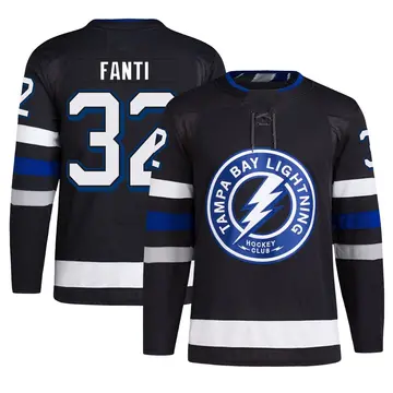 Men's Ryan Fanti Tampa Bay Lightning ＃32 Authentic Black Alternate Primegreen Jersey