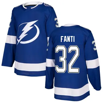 Men's Ryan Fanti Tampa Bay Lightning ＃32 Authentic Blue Home Jersey