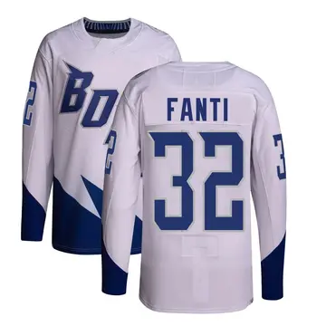 Men's Ryan Fanti Tampa Bay Lightning ＃32 Authentic White 2022 Stadium Series Primegreen Jersey