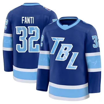 Men's Ryan Fanti Tampa Bay Lightning ＃32 Premium Blue 2026 Stadium Series Jersey