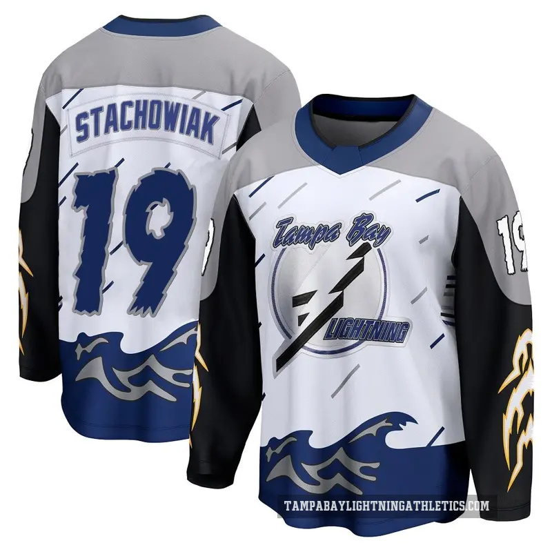 Men's Wojciech Stachowiak Tampa Bay Lightning ＃19 Breakaway White Special Edition 2.0 Jersey