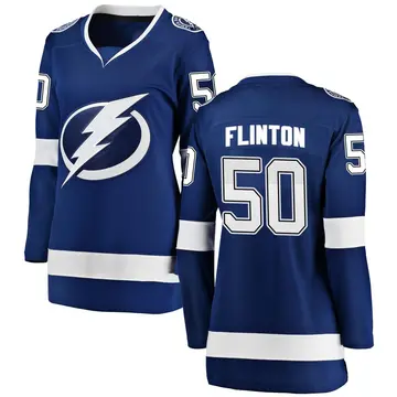 Women's Cooper Flinton Tampa Bay Lightning ＃50 Breakaway Blue Home Jersey