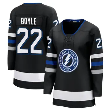 Women's Dan Boyle Tampa Bay Lightning ＃22 Breakaway Black Alternate Premier Jersey