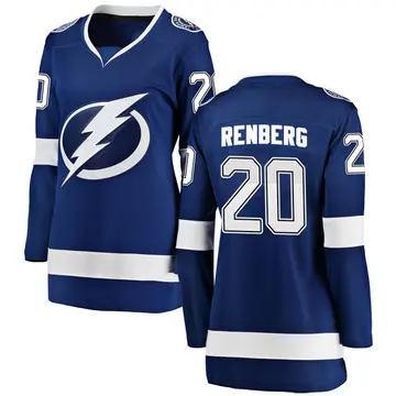 Women's Mikael Renberg Tampa Bay Lightning ＃20 Breakaway Blue Home Jersey