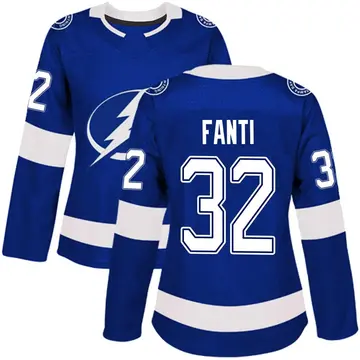 Women's Ryan Fanti Tampa Bay Lightning ＃32 Authentic Blue Home Jersey
