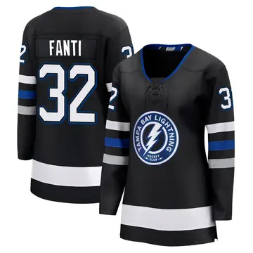 Women's Ryan Fanti Tampa Bay Lightning ＃32 Breakaway Black Alternate Premier Jersey