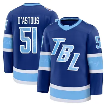 Youth Charle-Edouard D'Astous Tampa Bay Lightning ＃51 Premium Blue 2026 Stadium Series Jersey