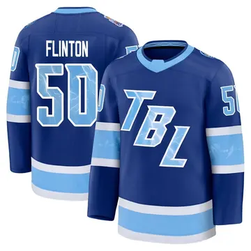 Youth Cooper Flinton Tampa Bay Lightning ＃50 Premium Blue 2026 Stadium Series Jersey