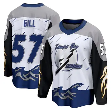 Youth Dyllan Gill Tampa Bay Lightning ＃57 Breakaway White Special Edition 2.0 Jersey