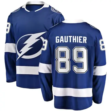 Youth Ethan Gauthier Tampa Bay Lightning ＃89 Breakaway Blue Home Jersey