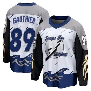 Youth Ethan Gauthier Tampa Bay Lightning ＃89 Breakaway White Special Edition 2.0 Jersey
