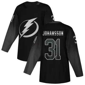 Youth Jonas Johansson Tampa Bay Lightning ＃31 Authentic Black Alternate Jersey