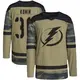 Youth Kyle Konin Tampa Bay Lightning ＃30 Authentic Camo Military Appreciation Practice Jersey