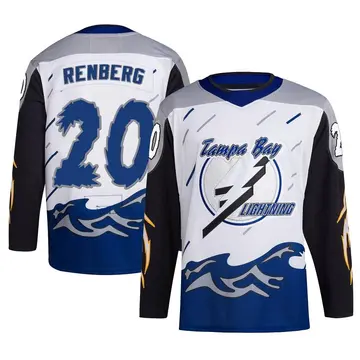 Youth Mikael Renberg Tampa Bay Lightning ＃20 Authentic White Reverse Retro 2.0 Jersey