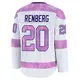 Youth Mikael Renberg Tampa Bay Lightning ＃20 Premium White 2024 Hockey Fights Cancer Practice Jersey