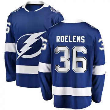 Youth Milo Roelens Tampa Bay Lightning ＃36 Breakaway Blue Home Jersey