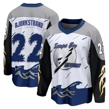 Youth Oliver Bjorkstrand Tampa Bay Lightning ＃22 Breakaway White Special Edition 2.0 Jersey
