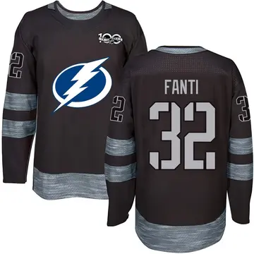 Youth Ryan Fanti Tampa Bay Lightning ＃32 Authentic Black 1917-2017 100th Anniversary Jersey