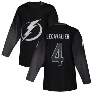 Youth Vincent Lecavalier Tampa Bay Lightning ＃4 Authentic Black Alternate Jersey