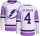 Youth Vincent Lecavalier Tampa Bay Lightning ＃4 Authentic Hockey Fights Cancer Jersey